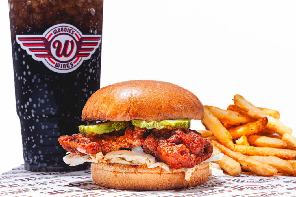 Home combo chicken sandwich fries 143