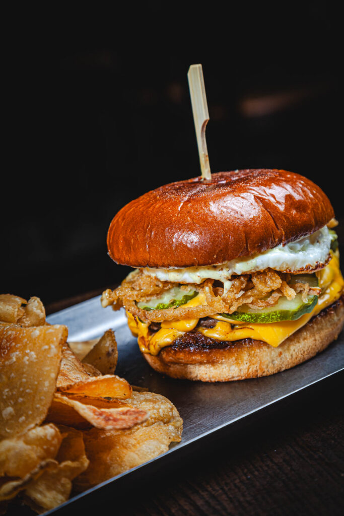 Home fatpour smash burger chips 456